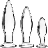 Sinful BumBum Lasinen Anustappisetti - Clear