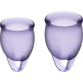 Satisfyer Feel Confident Menstrual Cup Lila