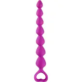 Baseks Silicone Anal Chain - Pink - ONE SIZE