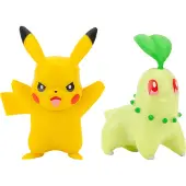 Jazwares Pokemon Battle Figure Chikorita & Pikachu