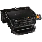 Tefal OptiGrill + GC7128, Musta, Ruostumaton teräs, Suorakulmainen, 30 x 20 mm, PTFE, Alumiini