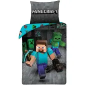Minecraft Ores Bed Linen Duvet Cover 140x200 + 70x90cm Multicolor