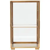 House Doctor Glass Vitrineskab - Gold - 25X25X41CM