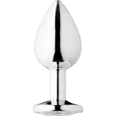 Sinful Jewel Pieni Metallinen Anustappi 7 cm - Clear