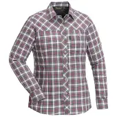 Pinewood Shirt Cumbria 9328 Long Sleeve - Women's Off White/Coral (Size: Large)
