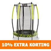 Exit Tiggy junior trampoliini suojaverkolla ø140cm - Vihreä