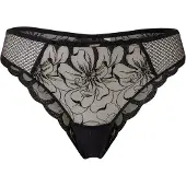 Chantelle Fleurs Tanga - Black - 36