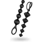 Satisfyer Soft Silicone Beads Love Beads Black