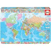 Educa The World Map 1500p palapeli