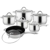 KINGHOFF Pots KINGHOFF SILVER MARBLE ELE 12 KH-4457