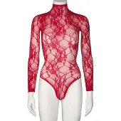 Nortie Riga Punainen Haaraton Pitsibody - Red - One size