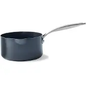 Greenpan Saucepan 16Cm/1.6L + 2 Spouts - Black - 1.6 L