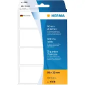 Herma 4300, Valkoinen, Paperi, Matta, 8,8 cm, 3,5 cm, 250 kpl