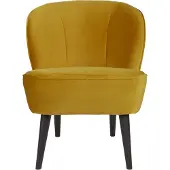 Woood Sara armchair (Seat colour: yellow ochre)