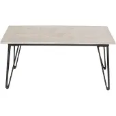 Bloomingville Mundo Sofabord, Grå, Fibercement - Grey - 90X 60X 42CM