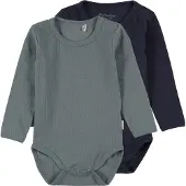 Minymo Body Ls (2-Pack) - Blue - 68