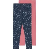 Minymo Leggingsit kyyhkynsininen / roosa / valkoinen