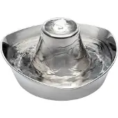 Petsafe - Drinkwell Seaside Stainless Steel Pet Fountain Gray 1,8L - Kissat - Ruokailupaikat ja juoma-automaatit - Vesiannostelijat