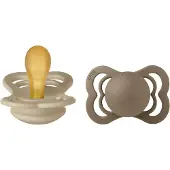BIBS Supreme Tutit 2-pack Luonnonkumi Koko 1, Vanilla/Dark Oak