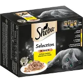 Sheba 48x85g Selection Pouches in Sauce, siipikarja kissan märkäruoka
