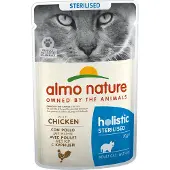 Almo nature 70g Sterilised 24 x kana Holistic kissan märkäruoka