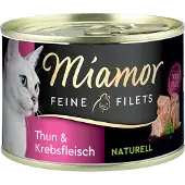 Miamor 24x156g Fine Filets Naturelle tonnikala & rapu Kissanruoka
