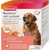 Beaphar 2x245g 'Bonbons' lohiöljyllä koiralle