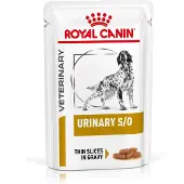 Royal Canin Veterinary Diets Dog - Urinary S/O Wet Chunks in Gravy Märkäruoka koirille 12 x 100 g - Koirat - Koiranruoka - Eläinlääkärin märkäruoka koiralle