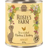 Rosie's Farm 24x800g Adult kana & kalkkuna koiranruoka