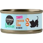 Cosma 24x70g Nature Kitten kana & tonnikala Kissanruoka