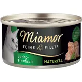 Miamor 24x80g Fine Filets Naturelle Boniitti tonnikala Kissanruoka