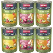 Animonda GranCarno 6x400g Adult Superfoods -lajitelma koiran märkäruoka