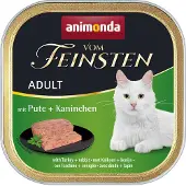 Animonda Vom Feinsten 32x100g kalkkuna & kani kissan märkäruoka