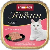 Animonda Vom Feinsten 32x100g kalkkunansydän kissan märkäruoka