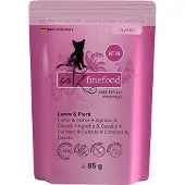 Catz Finefood 16x85g Pouch lammas ja hevonen Kissanruoka