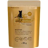Catz Finefood 8x85g nauta & vasikka kissan märkäruoka