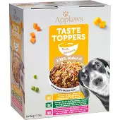 Applaws 8x156 g Taste Toppers kokeilupakkaus liemessä koiran märkäruoka