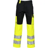 Projob 6501 Housut En Iso 20471 Luokka 2 - Yellow/Black - D112