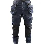 Blakläder X1900 Riipputaskuhousut Stretch - Mariininsininen/Musta - D116