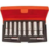 Bahco Hylsysarja S0810L; 4-13 mm; 1/4''; 10 kpl.