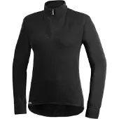 Woolpower Zip Turtleneck 200 Black - XXXL