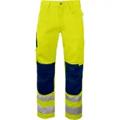 Projob 6532 Reisitaskuhousut En Iso 20471 Luokka 2 - Yellow/Navy - D88