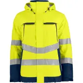 Projob 6441 Huomio Talvitakki En Iso 20471 Luokka 3 - Yellow/Navy - XL