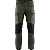 Blakläder Housut Stretch - Army Green/Musta - D100