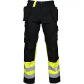 Projob 6502 Housut En Iso 20471 Luokka 1 - Yellow/Black - C62