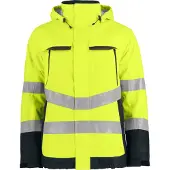 Projob 6441 Huomio Talvitakki En Iso 20471 Luokka 3 - Yellow/Black - 4XL