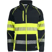 Projob 6443 Softshell-Takki En Iso 20471 Luokka 1 - Yellow/Black - XL