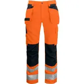 Projob 6531 Riipputaskuhousut En Iso 20471 Luokka 2 - Orange/Black - D112