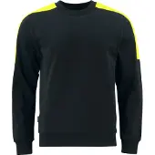 Projob 2125 Collegepaita - Black/Yellow - 4XL