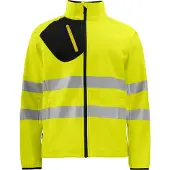 Projob 6432 Softshelltakki En Iso 20471 Luokka 3/2 - Yellow/Black - 4XL